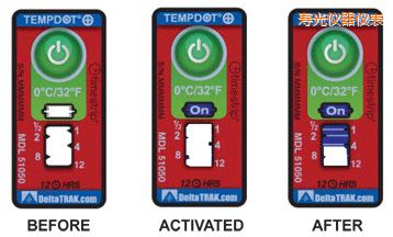 壽光溫度指示標(biāo)簽 累計(jì)上升時(shí)間/溫度的標(biāo)簽